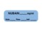 Nevs Label, Nubain 1/2" x 1-1/2" Blue w/Black LANT-1872D - alternate 1
